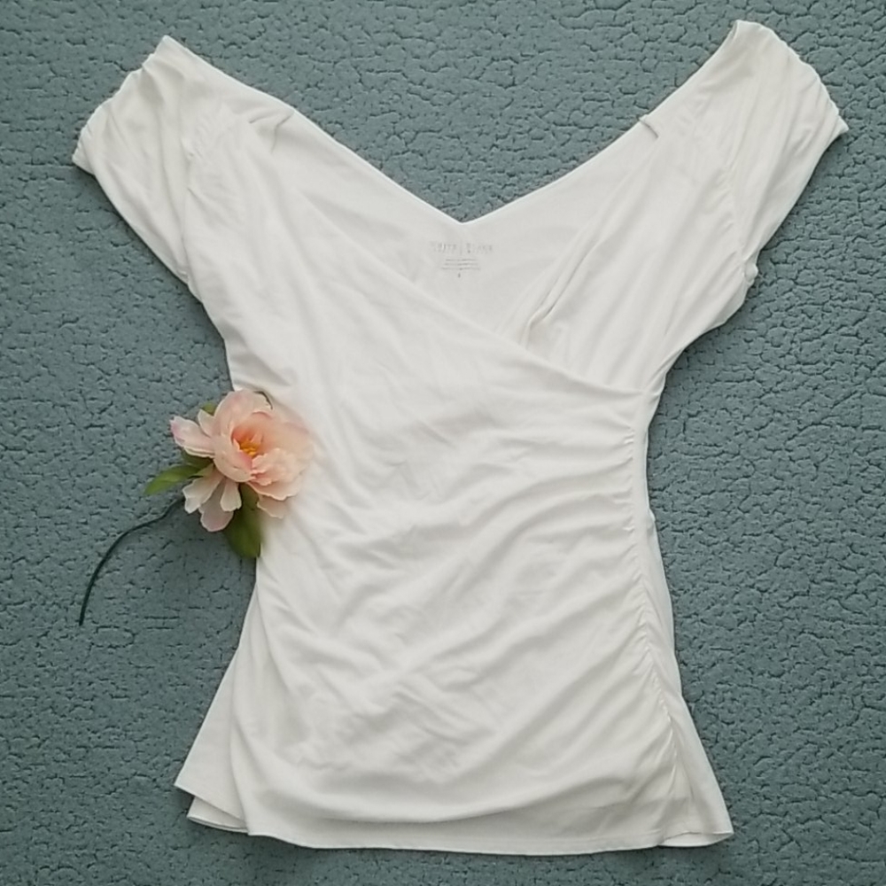 White fitted blouse